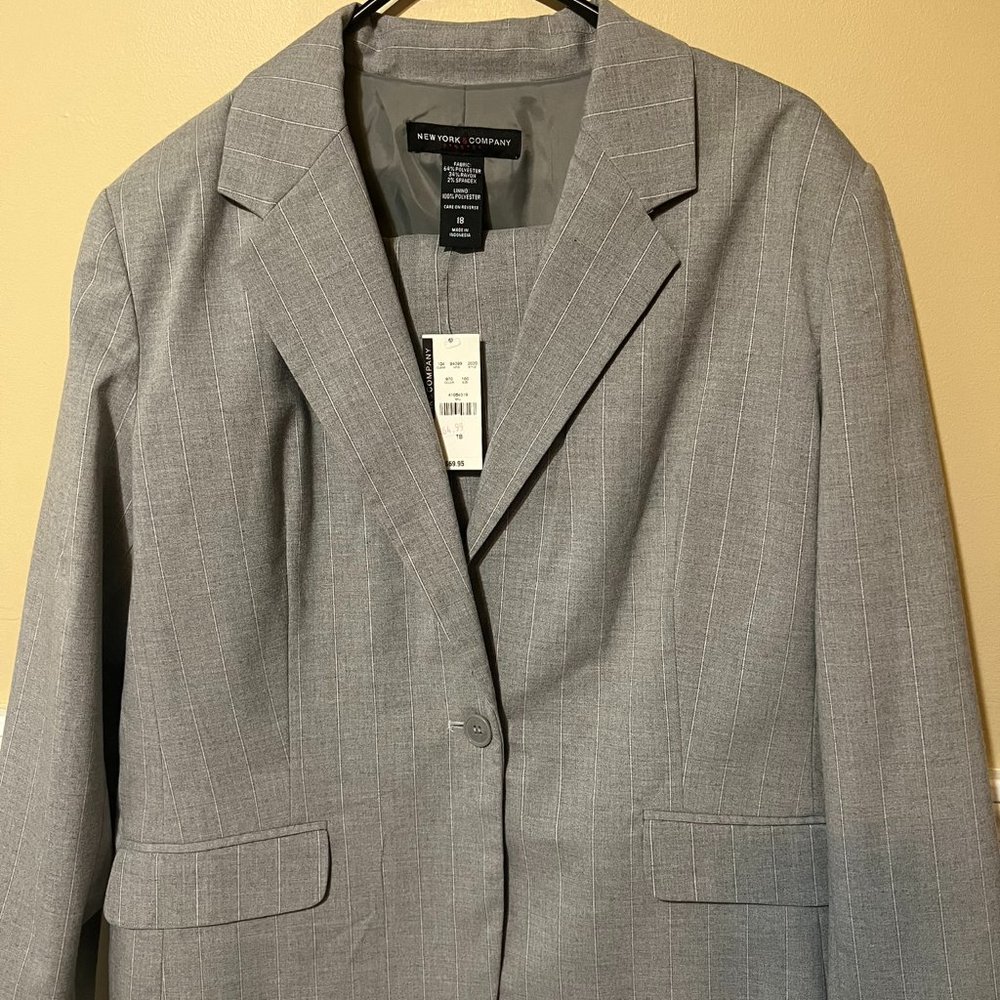 New York & Co Grey Two Piece Suit (New)